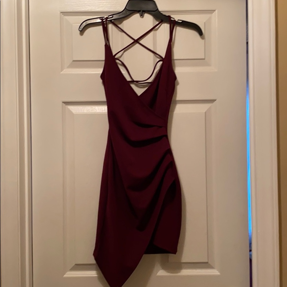 Windsor burgundy bodycon dress